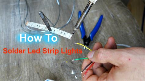 How To Solder Led Strip Lights How To Cut And Solder Rgb Led Strip