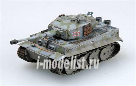 36216 Easy Model 172 Собранная и покрашенная модель танк Tiger I 101