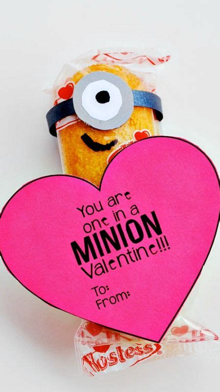 Easy Printable Minion Valentine #MyFavoriteBloggers ... Why not make one, the best way to show someone how much you care?