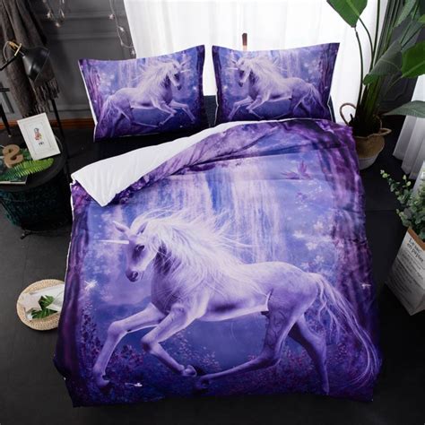 Size duvet pillows twin 180 x 220 cm70.9 x 86.6 inch 50 x 75 cm19.7 x 29.5 inch double 200 filling: Aliexpress.com : Buy 3d Unicorn Printed Comforter Bedding ...