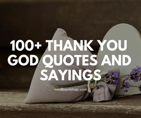 100 Best Thank You God Quotes And Sayings For 2024 Mindbootstrap