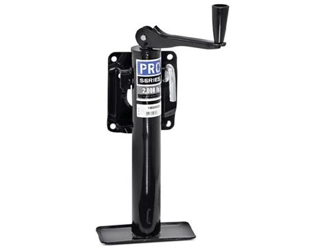 This electric trailer tongue jack comes with a tough texture case that protects the power tongue jack against scratching or chipping, preventing debris or dirt accumulation. Trailer Jacks Keep Your Load Level and Secure