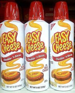 Kraft Easy Cheese Squeeze Can Cheddar N Bacon Flavor Cans Ebay