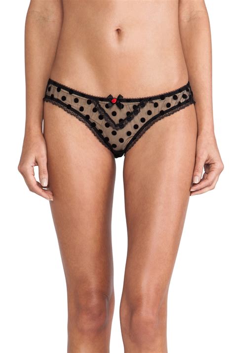 Lagent By Agent Provocateur Rosalyn Mini Brief In Black And Black Revolve