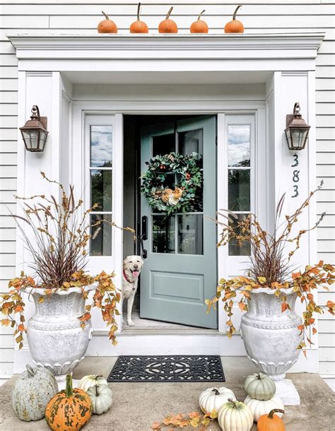 Front Entrance Decorating Ideas For Fall Shelly Lighting