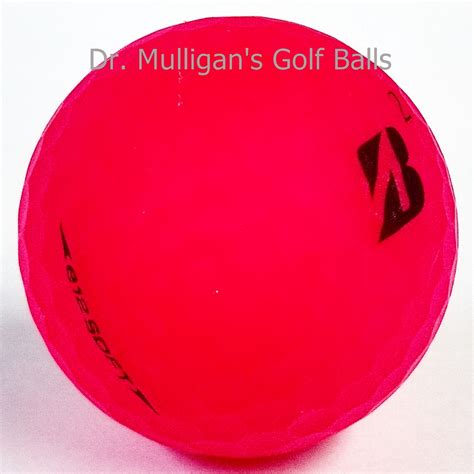 Dr Mulligans Bridgestone E12 Soft Matte Red Mint Golf Balls