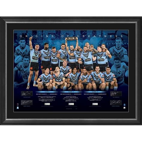Nsw Blues 2021 State Of Origin Official Multi Signed Champions