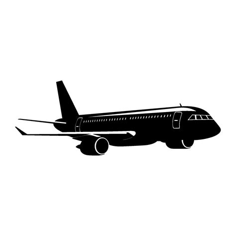 Airplane Silhouette Vector Clipart 29565067 Vector Art At Vecteezy