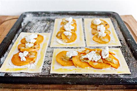 Start potatoes and prepare ingredients. RECIPE | Sweet Potato & Goat's Cheese Tart