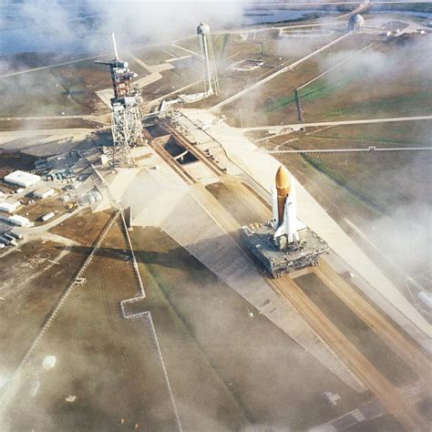Aerial View Of Shuttle Sts 6 On Way To Launchpad Photograph By Credit