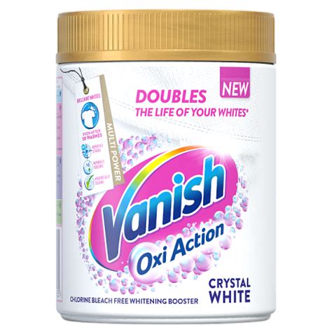 Vanish Oxi Action Crystal White Powder Fabric Stain Remover Whitener 470g £4 Compare Prices