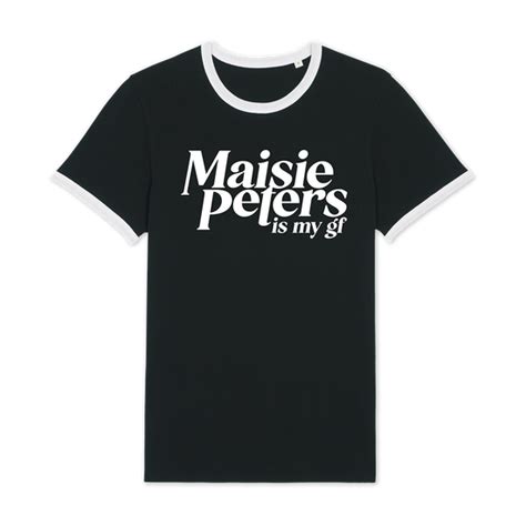 Maisie Peters Is My Gf Ringer T Shirt Black Maisie Peters Official Store