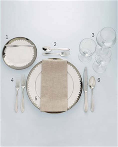 The arrangement for a single diner is called a place setting. Formal Table Setting | Martha Stewart