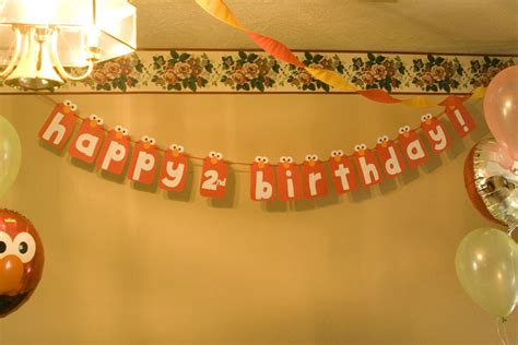 Party Banner from Elmo's Party Cricut Cartridge | Elmo party, Party banner, Party