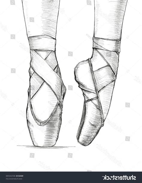 Ballet Shoes Sketch At Explore Collection Of