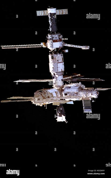 This Image Of The Russian Mir Space Station Was Photographed By A Crewmember Of The Sts 74