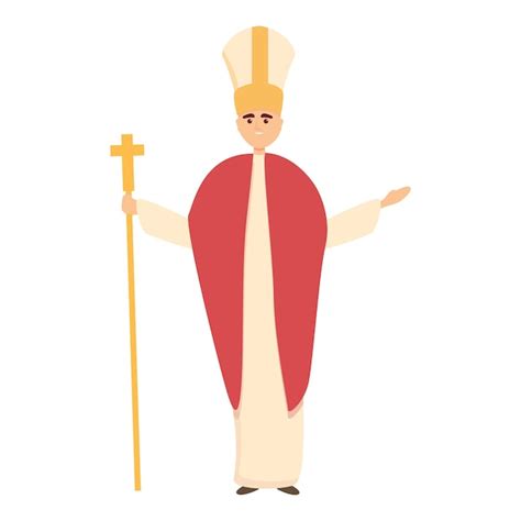 Premium Vector Catholic Papa Icon Cartoon Of Catholic Papa Vector