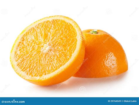 Sliced Orange Halves Stock Image Image Of Food Eating 29764549