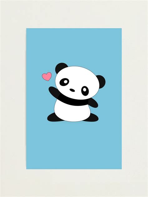 Kawaii Cute Panda Bear Photographic Print For Sale By