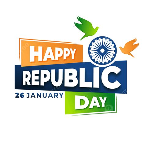 Happy Republic Day Vector Png Images 26th January Happy Republic Day