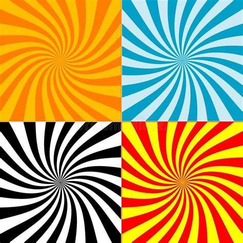 Twirl Burst Background Collections Vector Stock Vector Illustration