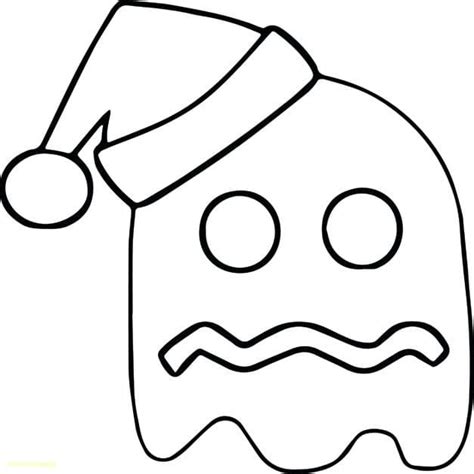 Pac Man Christmas Ghost Coloring Page Download Print Or Color Online