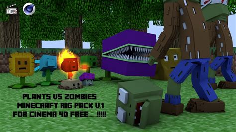 Plants Vs Zombies Minecraft Rig Pack V 1 Youtube