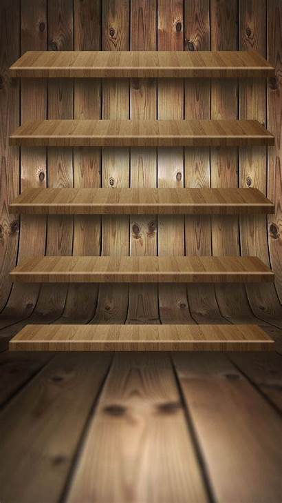 Shelf Shelves Iphone Wood 3d Plus Wallpapers