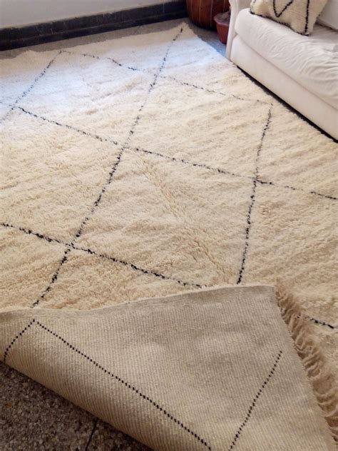 Berber Rug ٍstyle Style Beni Ourain Carpet Diamond Pattern