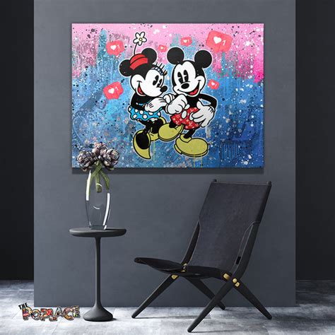 Mickey Minnie Insta Canvas Pop Art Canvas Wall Decor And Design The