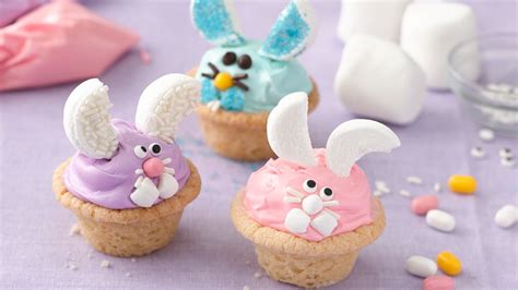 I grew up eating at least a spoonful of pillsbury raw cookie dough. Peek-A-Boo Bunny Cookies recipe from Pillsbury.com