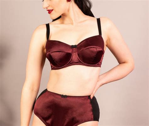 50s Obsession Bra In Wine Vintagechick Net