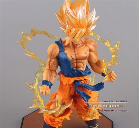 Dragon Ball Z Super Saiyan Son Goku Battle Version Action Figure 6 8′ Dragon Ball Clothing Store