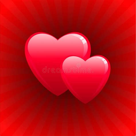 Romantic Hearts Valentine S Day Design Background Stock Vector