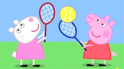 Peppa Pig Plays Tennis Kids Tv And Stories Youtube