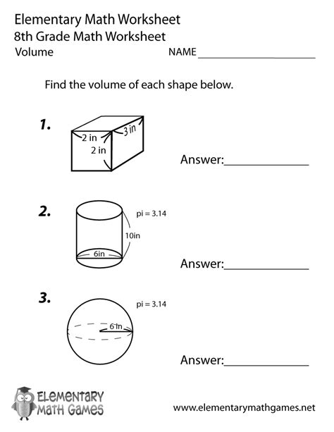 Volume Word Problems Worksheet