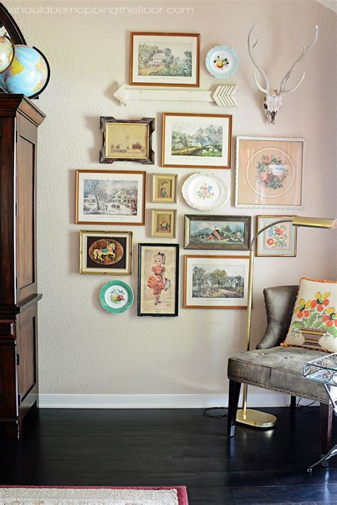 Diy Vintage Art Gallery Wall I Should Be Mopping The Floor