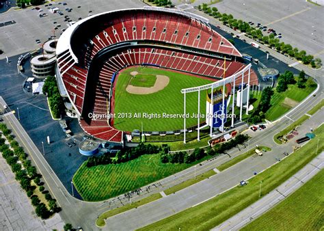Aerial View Of Kansas City Royals Kauffman Stadium Aeroimaginginccom