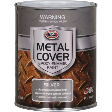 Sca Metal Cover Enamel Rust Paint Silver 1 Litre Supercheap Auto