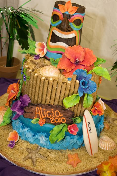 Luau Beach Graduation Cake Cake Decorating Community Cakes We Bake