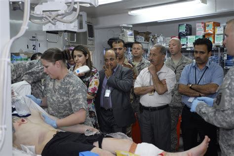 Combat Hospital Staff Welcomes Iraqi Doctors During Medical Information