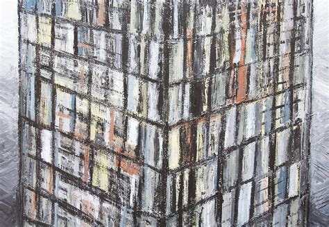 Abstract Office Building Painting By Kazuya Akimoto