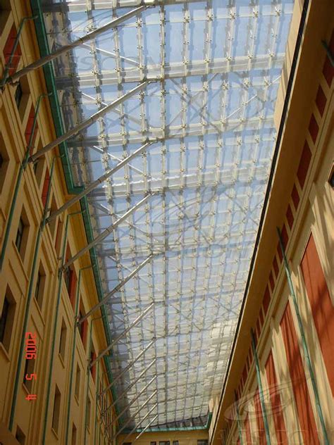 Glass Atrium Canopy With Bolted Glazing Glasscon