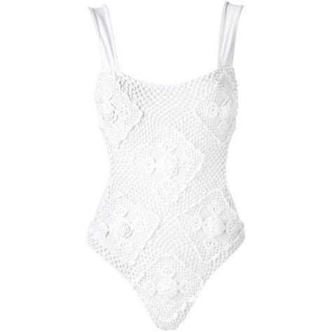 amir slama crochet swimsuit 791 liked on polyvore featuring swimwear one piece swimsuits