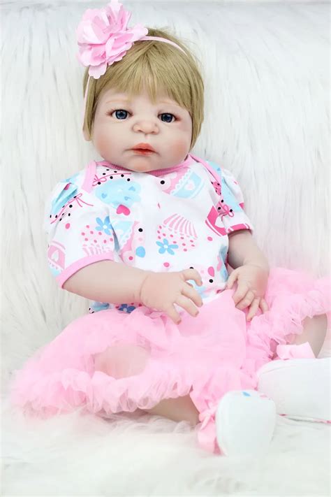 55cm Full Silicone Baby Reborn Dolls 22 Lifelike Newborn Princess