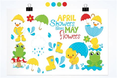 April Showers Graphics And Illustrations 14425 Illustrations