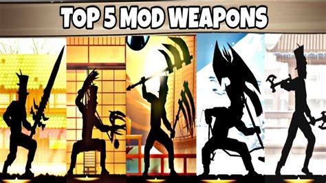 4.1 new features of the game shadow fight 2? Shadow Fight 2 Top 5 Mod Weapons - YouTube