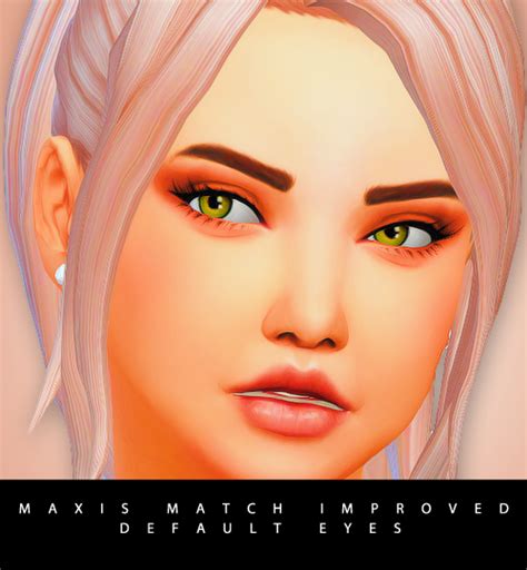 Maxis Match Improved Default Eyes Sims 4 Cc Eyes Sims 4 Mm Cc The