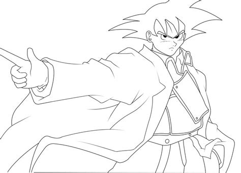 Goku The Flame Alchemist Line By Luffy12356 On Deviantart