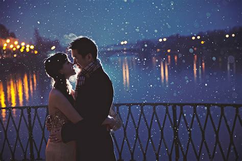 Romantic Snowy Night Praise Wedding Community